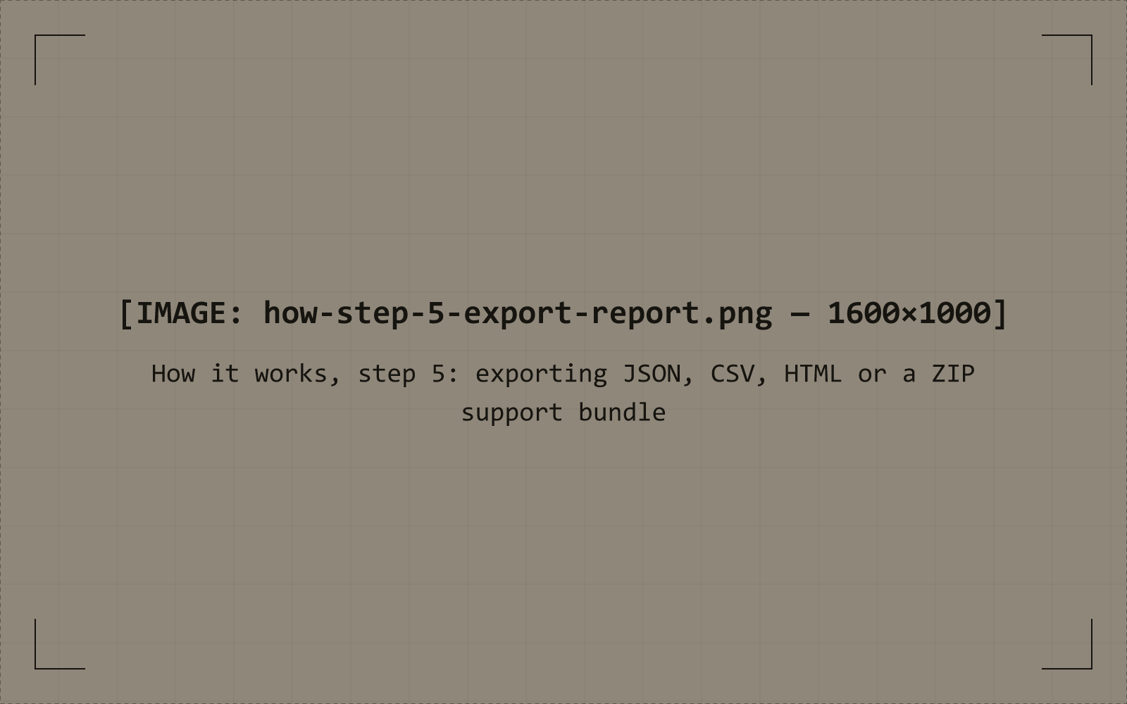 Report export options